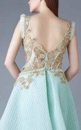 4 of 4 Beside Couture BC1192 Aqua/Nude