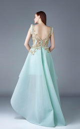 2 of 4 Beside Couture BC1192 Aqua/Nude