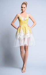 1 of 4 Beside Couture BC1130DC Ivory/Yellow