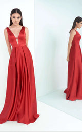 1 of 6 Mac Duggal 25453 Red