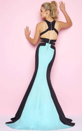 2 of 5 Mac Duggal 11081 Aqua/Black