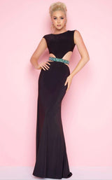 2 of 6 Mac Duggal 65521 Black/Peacock