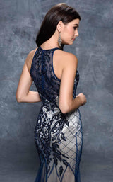 6 of 8 Nina Canacci 4131 Navy/Nude