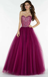 3 of 3 Alyce 6728 Burgundy