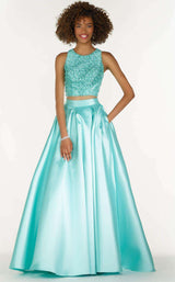 1 of 2 Alyce 6789 Aqua