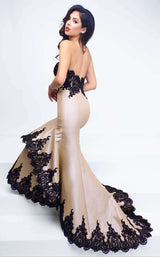 6 of 7 Mac Duggal 62819 Nude/Black