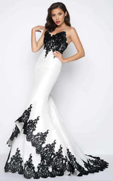 2 of 7 Mac Duggal 62819 Black/White