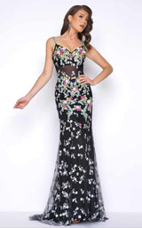 1 of 5 Mac Duggal 50386 Black Multi