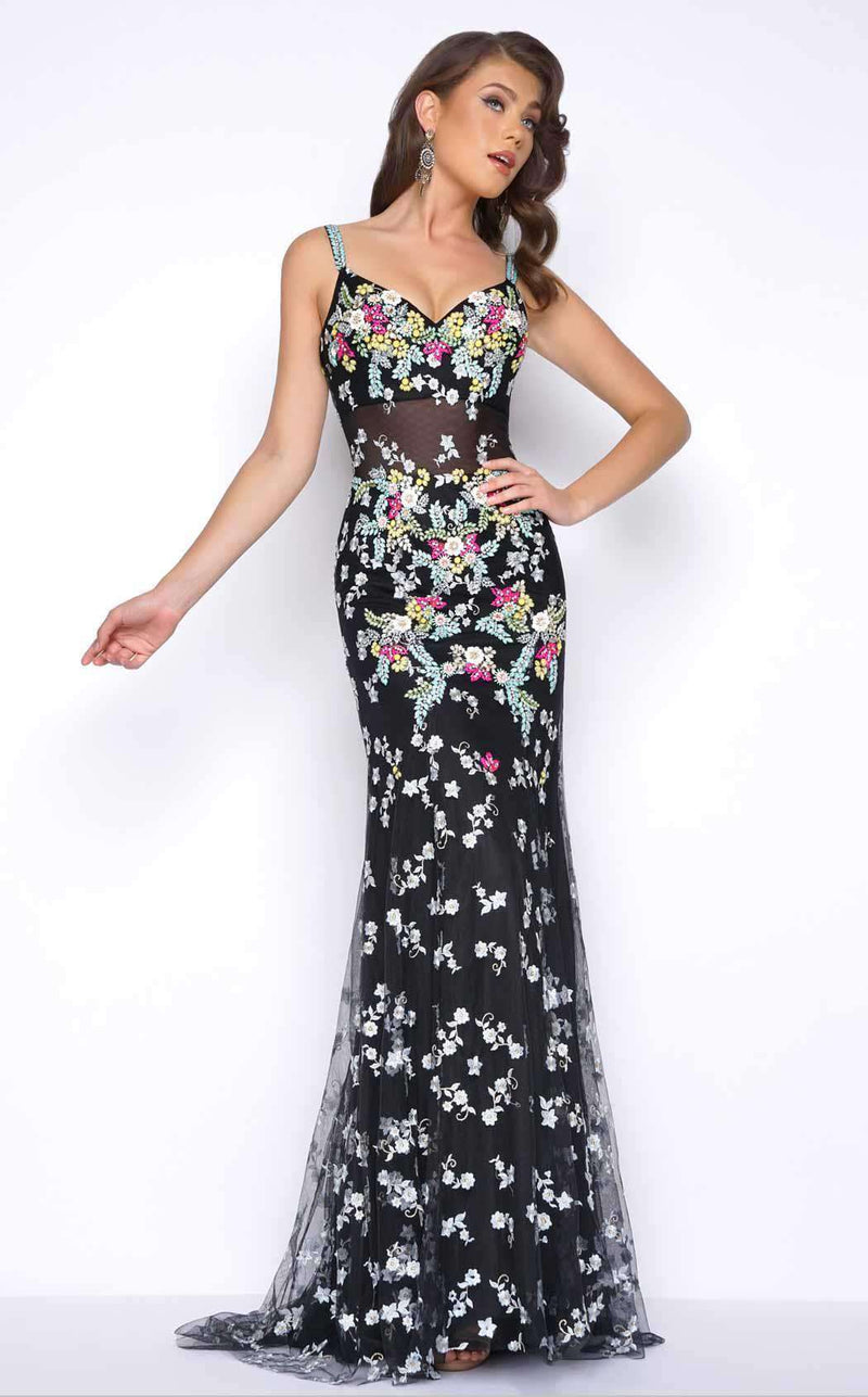 Mac Duggal 50386 Black Multi