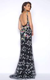 2 of 5 Mac Duggal 50386 Black Multi