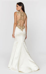 2 of 5 Ashley Lauren 1203 Ivory/Gold