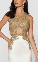 4 of 5 Ashley Lauren 1203 Ivory/Gold