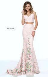 2 of 15 Sherri Hill 50778 Blush/Multi
