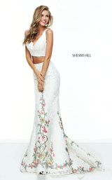 1 of 15 Sherri Hill 50778 Ivory/Multi
