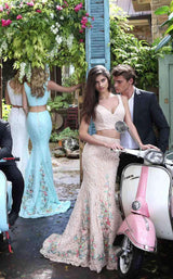 11 of 15 Sherri Hill 50778 Ivory/Multi