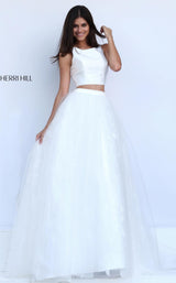 20 of 25 Sherri Hill 50787 Ivory