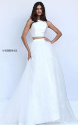 2 of 25 Sherri Hill 50787 Ivory