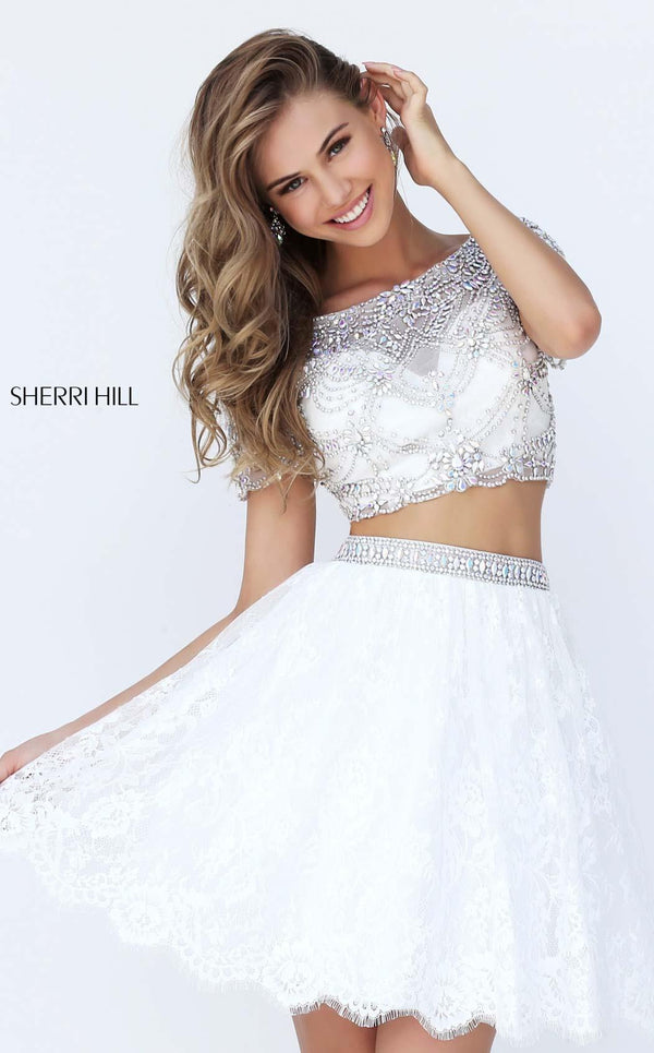 Sherri Hill 50818 Ivory