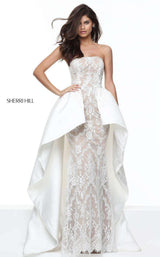 1 of 11 Sherri Hill 50842 Ivory