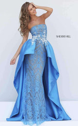 11 of 11 Sherri Hill 50842 Blue