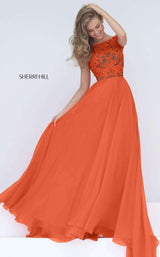 1 of 8 Sherri Hill 50849 Orange