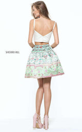 2 of 6 Sherri Hill 50855 Ivory/Print