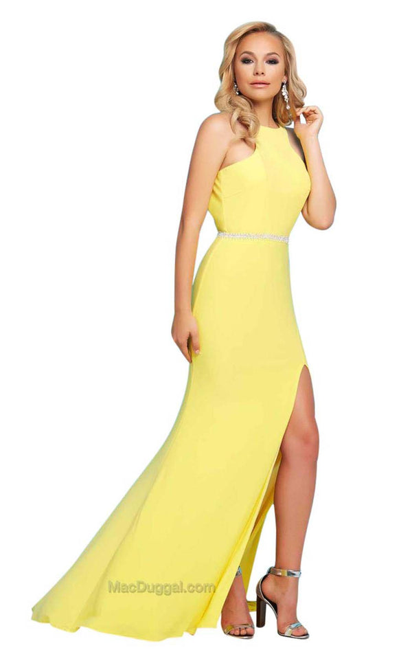 Mac Duggal 77044L Lemon