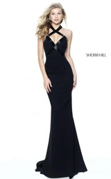 1 of 8 Sherri Hill 50865 Black