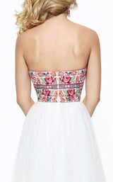 6 of 21 Sherri Hill 50873 Ivory/Multi