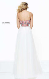 4 of 21 Sherri Hill 50873 Ivory/Multi