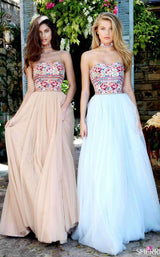 8 of 21 Sherri Hill 50873 Nude/Multi
