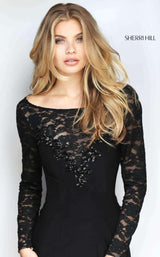 6 of 6 Sherri Hill 51128 Black