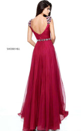 3 of 7 Sherri Hill 51137 Wine