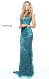 8 of 13 Sherri Hill 51147 Teal