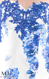 3 of 8 Mac Duggal Fabulouss 77173K Blue-Floral