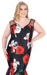 5 of 8 Mac Duggal Fabulouss 77187K Rose