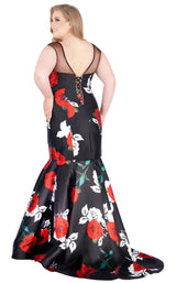 4 of 8 Mac Duggal Fabulouss 77187K Rose