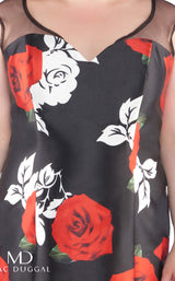 3 of 8 Mac Duggal Fabulouss 77187K Rose