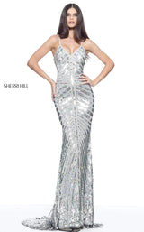 4 of 13 Sherri Hill 51206 Silver