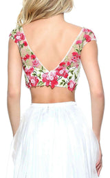 5 of 5 Sherri Hill 51243 Ivory/Pink