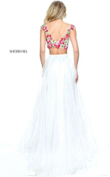 3 of 5 Sherri Hill 51243 Ivory/Pink