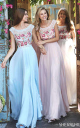 4 of 10 Sherri Hill 51249 Light Blue