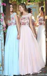 5 of 10 Sherri Hill 51249 Light Blue