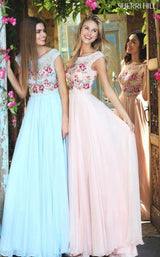 1 of 10 Sherri Hill 51249 Light Blue
