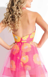 15 of 16 Rachel Allan 7558 Fuchsia/Yellow
