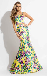 2 of 6 Rachel Allan 7587 Yellow/Lilac