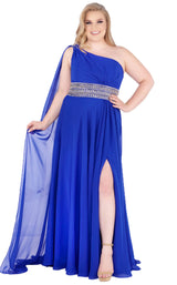 1 of 6 Mac Duggal Fabulouss 77371K Royal