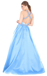 3 of 6 Mac Duggal 77498H Powder Blue