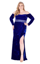 1 of 6 Mac Duggal Fabulouss 77533K Sapphire
