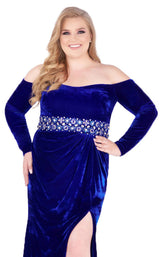 4 of 6 Mac Duggal Fabulouss 77533K Sapphire